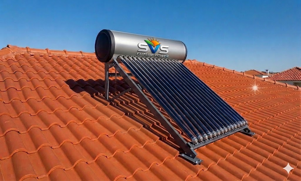 Solar water heater installation